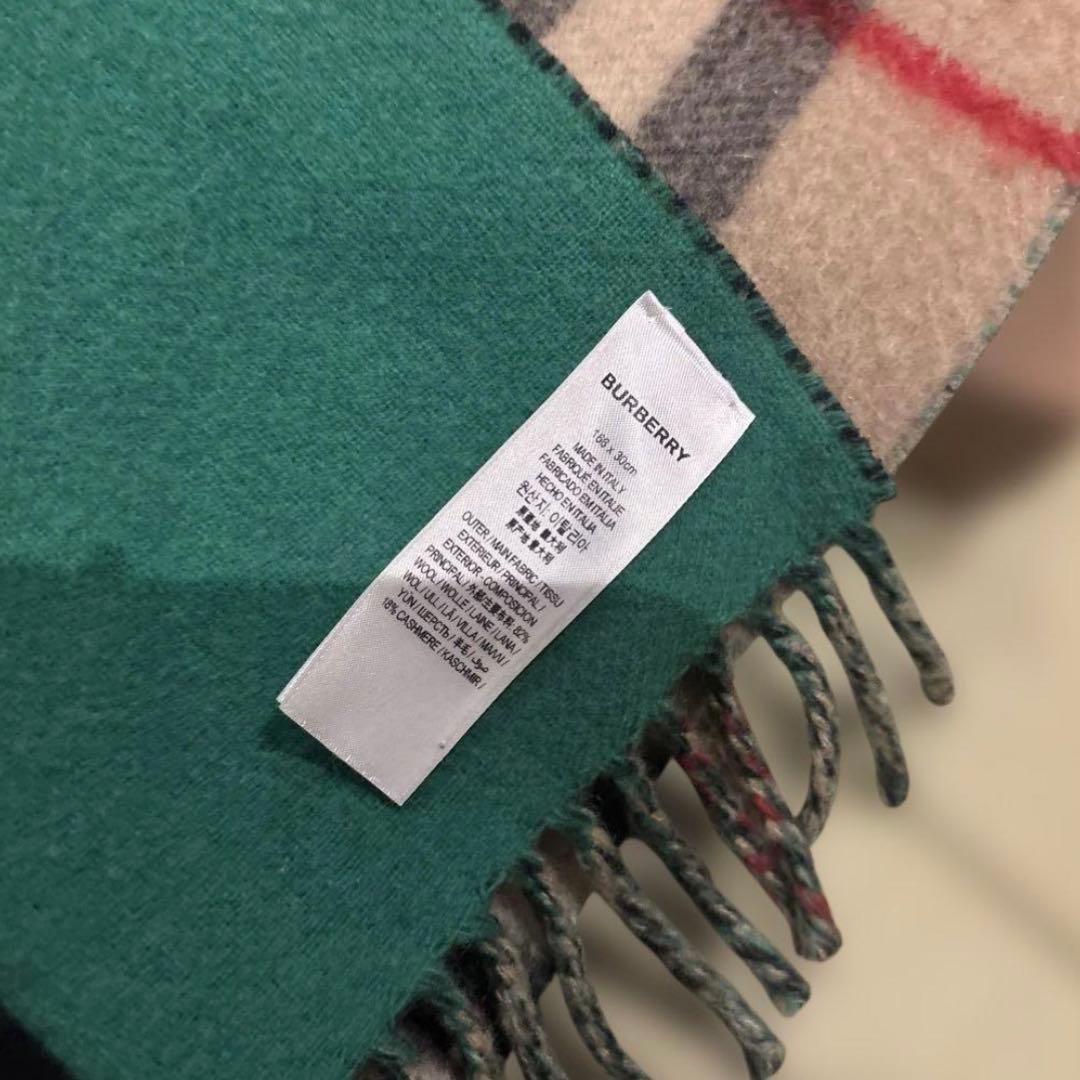 Burberry バーバリー マフラー メガチェック ノバチェック カシミヤ