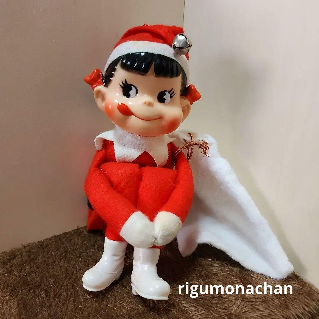 希少　 昭和レトロ　ペコちゃんサンタ　お座りペコちゃん　80年代