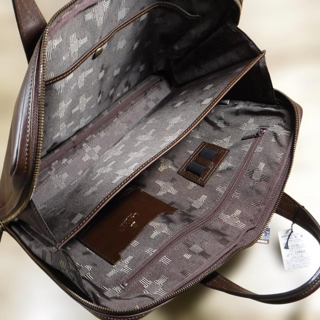 ランバン コレクション LANVIN 定価4万 ビジネスバッグ 撥水牛革 A4