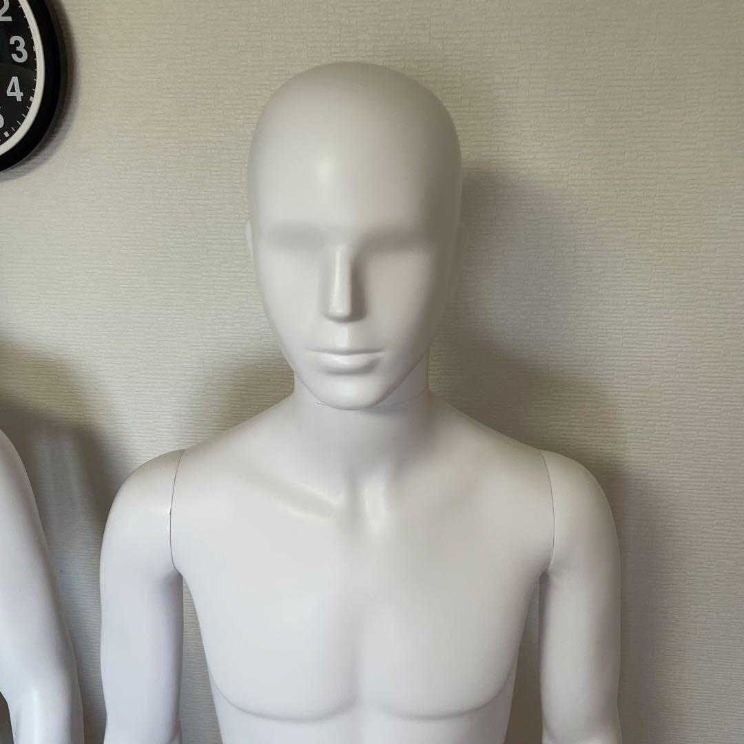マネキン ホワイト メンズ 187cm スタンド付き 2体の価格です！