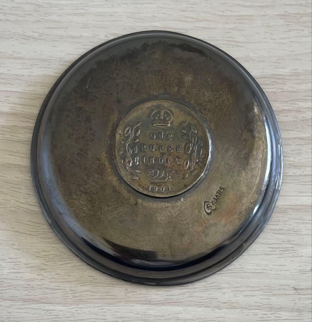 BELIRAM JAIN 純銀 エドワード7世 銀貨 アンティーク