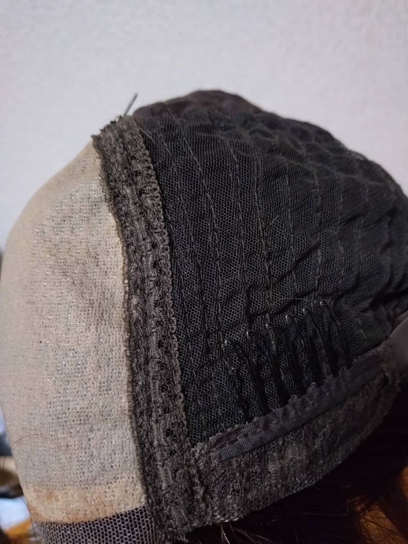 人毛100%　Sサイズ　ブラウン　フルウィッグ