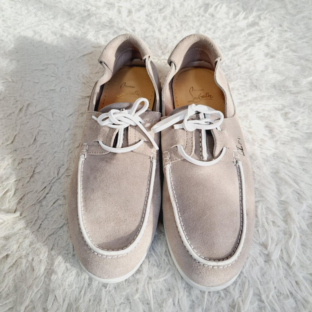 現行 クリスチャンルブタン ジェロモック スウェード ローファー 41.5