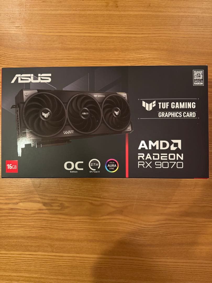 グラフィックボード・グラボ・ビデオカード ASUS TUF Gaming Radeon RX 9070 16GB OC