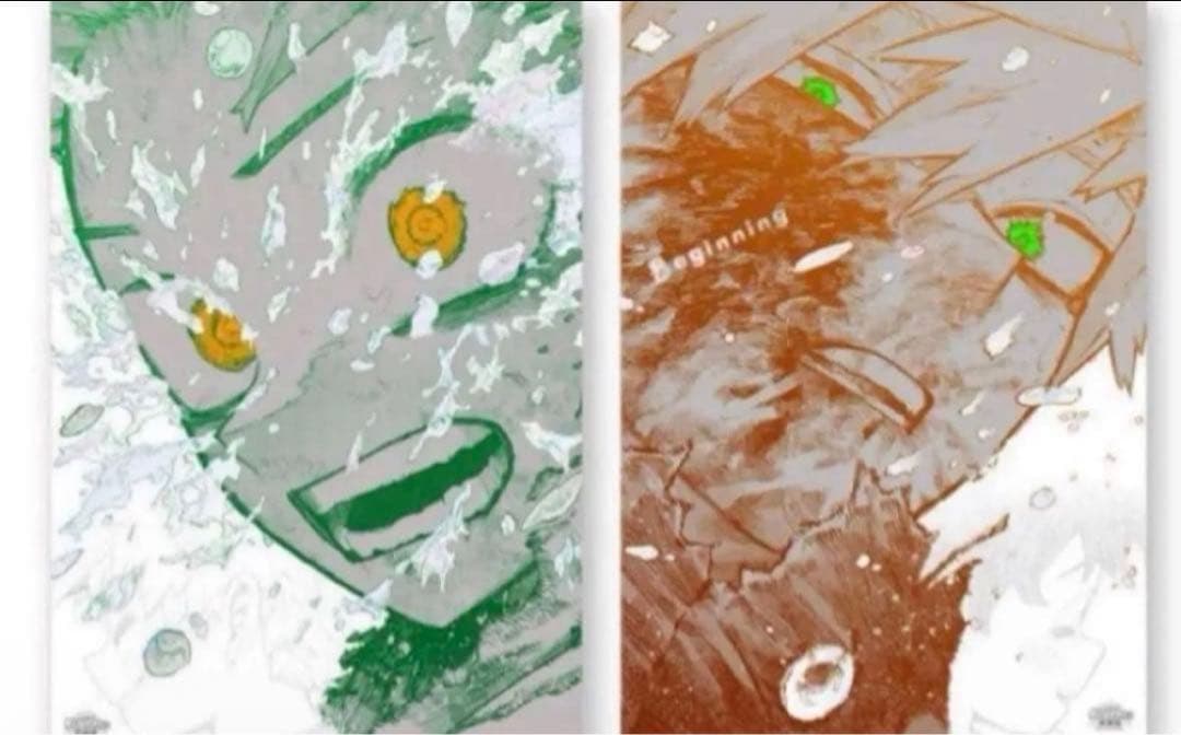 ヒロアカ　原画展　ポスター　緑谷　爆豪