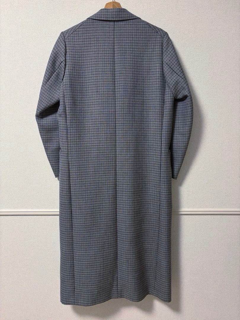 ひろAURALEE オーラリー ダブルフェイス チェック チェスターコート