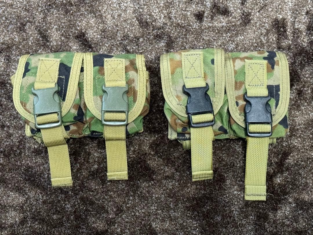 LEM製　グレネードポーチ（ダブル）　陸自迷彩　2個セット