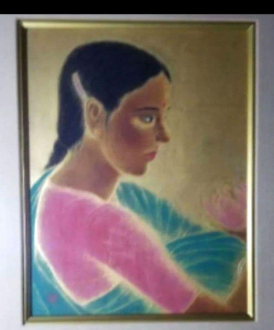 石踊紘一 花を持つ娘