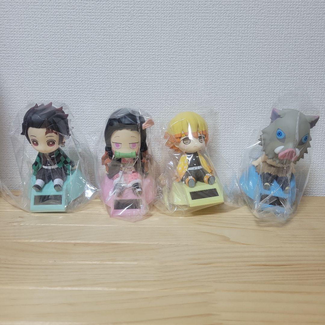 鬼滅の刃 ゆらゆらソーラー フィギュア かまぼこ隊 4種セット