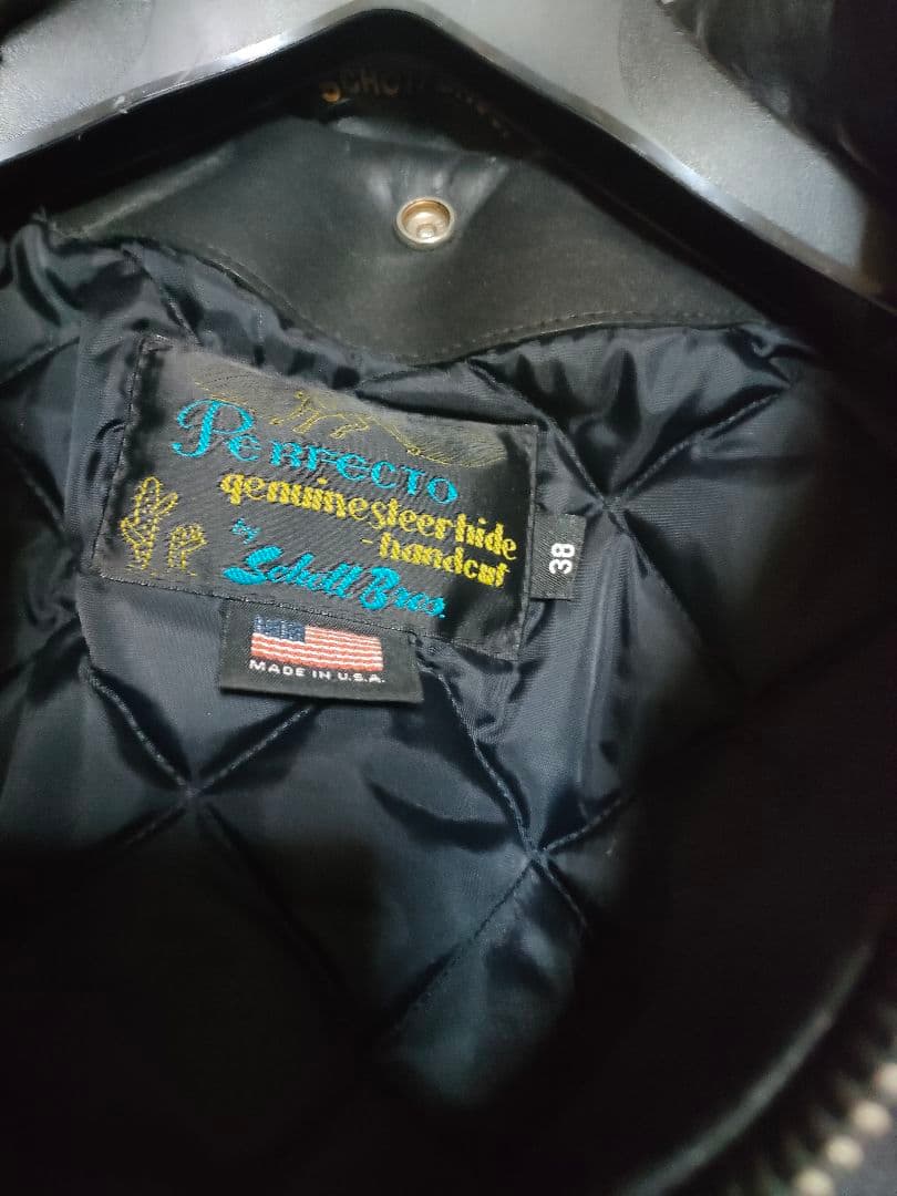 新品同様　schott　ポリスマン　レザージャケット　激レア　サイズ38