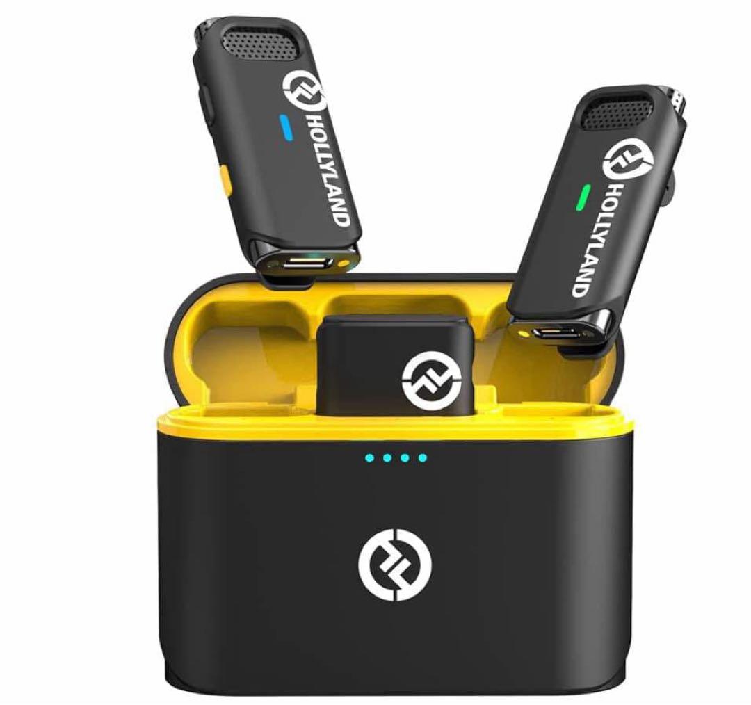 Hollyland Lark M1 ワイヤレスマイクシステム ケース付き。