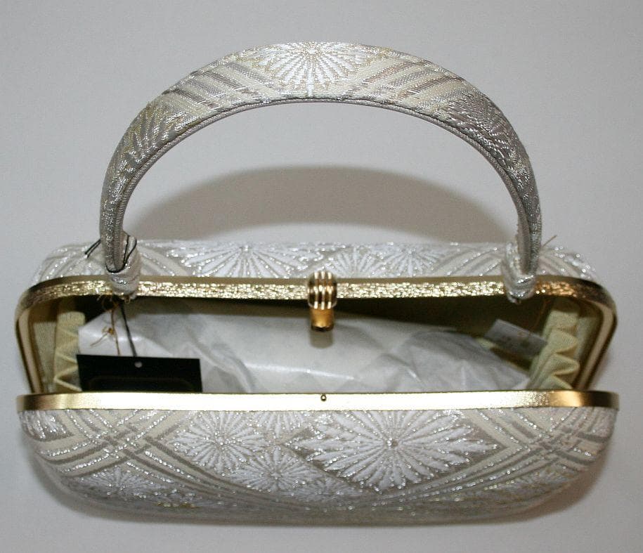 有名メーカー沙織　正絹西陣織 高級草履バック　 ZB0139