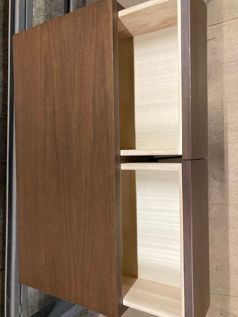 【廃盤品】MUJI 無印良品　ウォールナット 脚付キャビネット