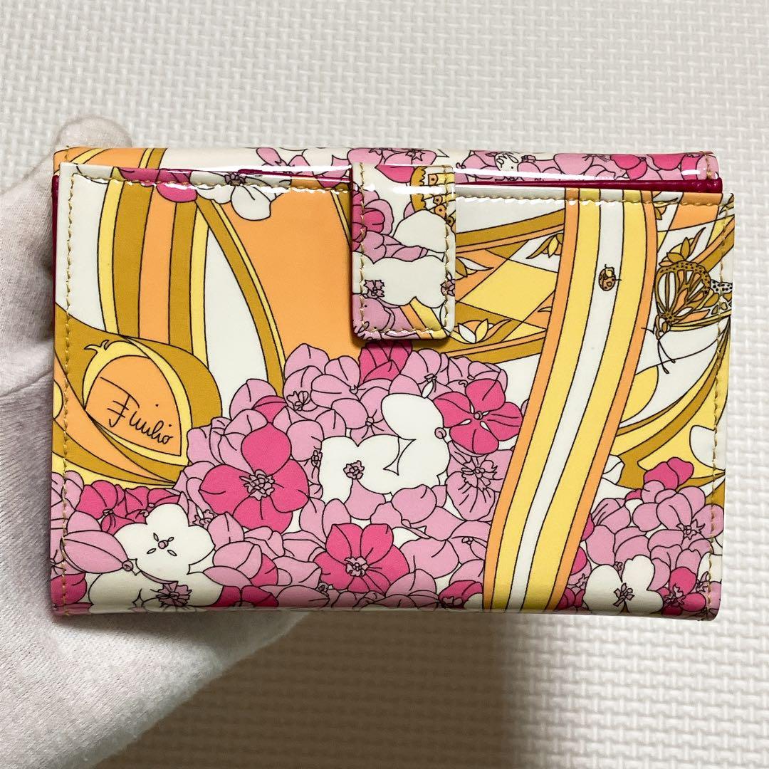 ・未使用EMILIOPUCCIエミリオプッチ　二つ折り財布　リボン　マルチカラー