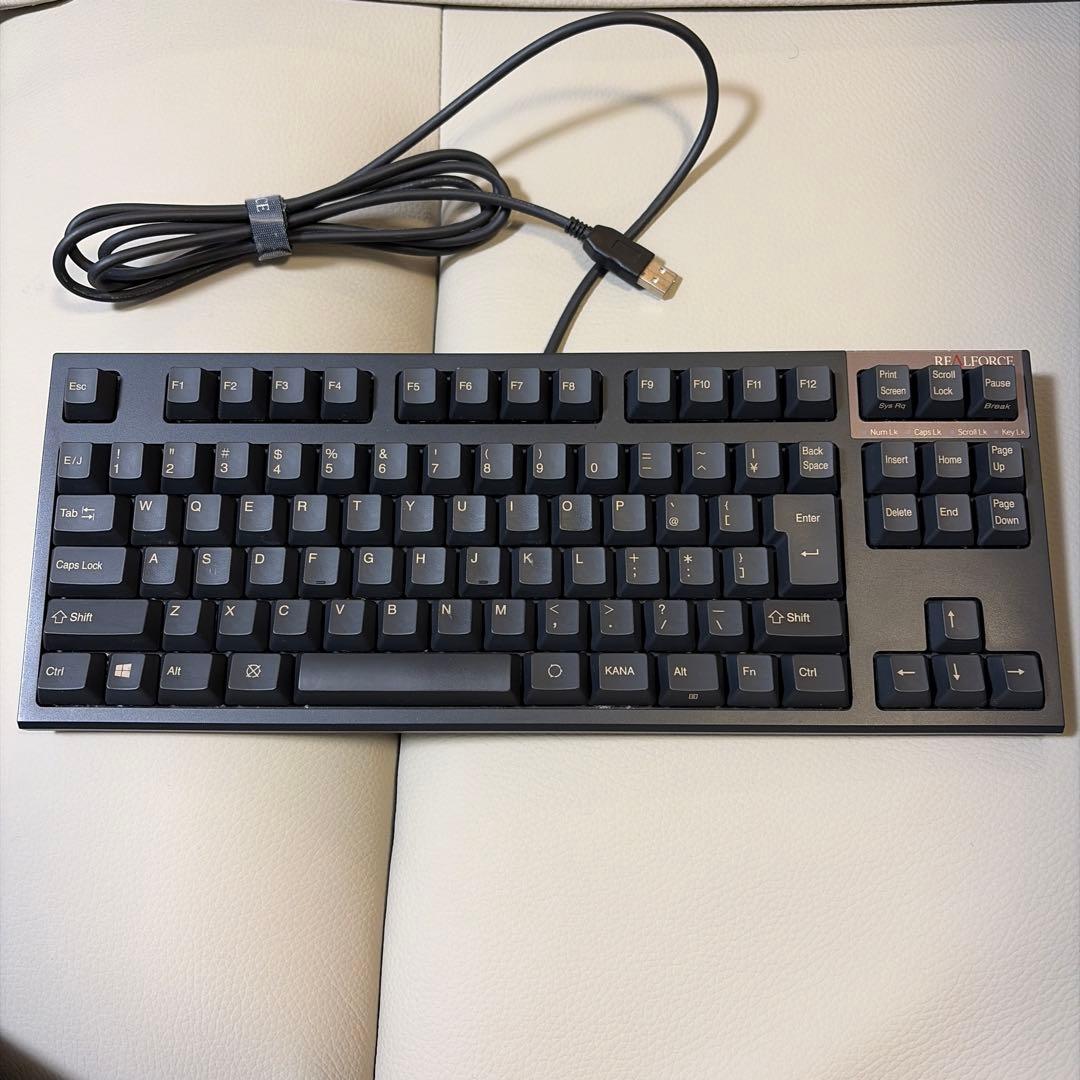 【美品】東プレ REALFORCE 静音 45g 日本語R2TLS-JP4-BK