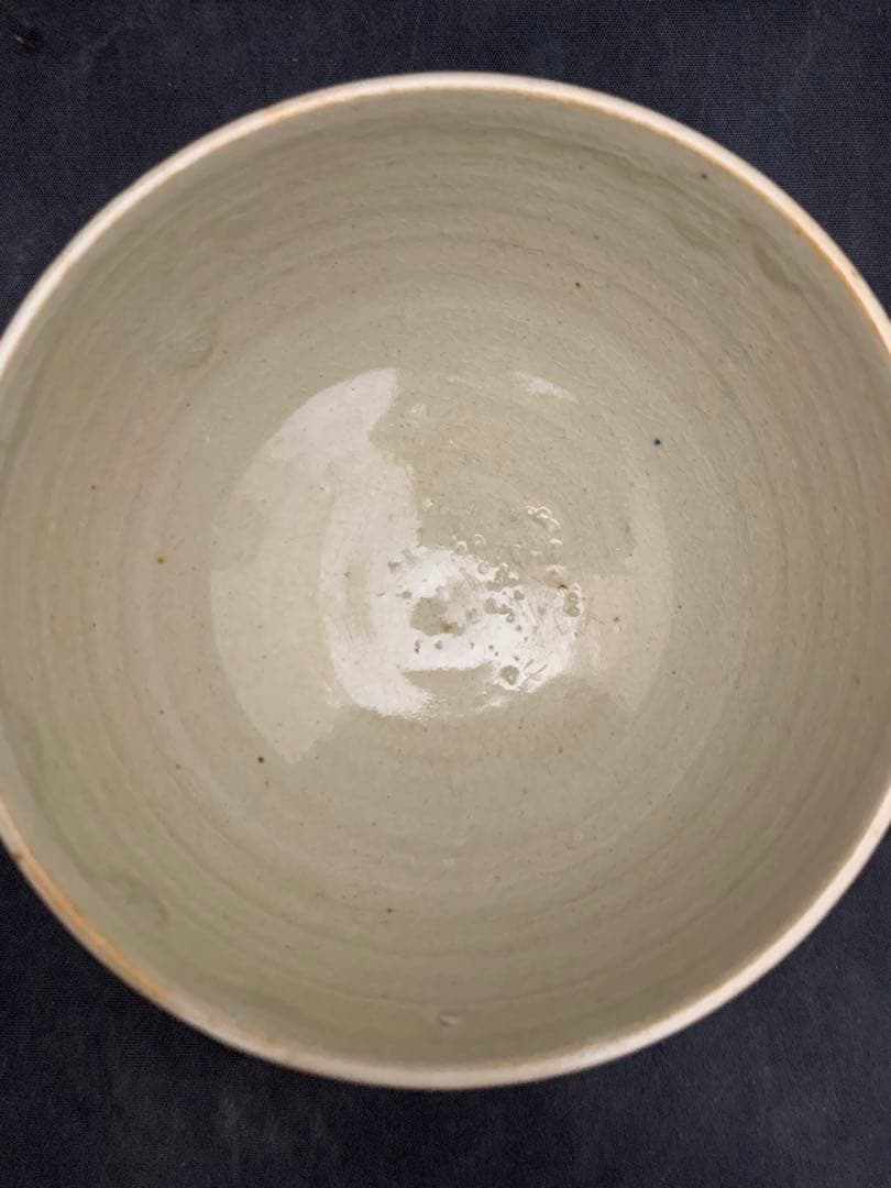 葵窯　竹里庵　加藤春ニ　蝶々絵　茶碗　茶道具　栞共箱