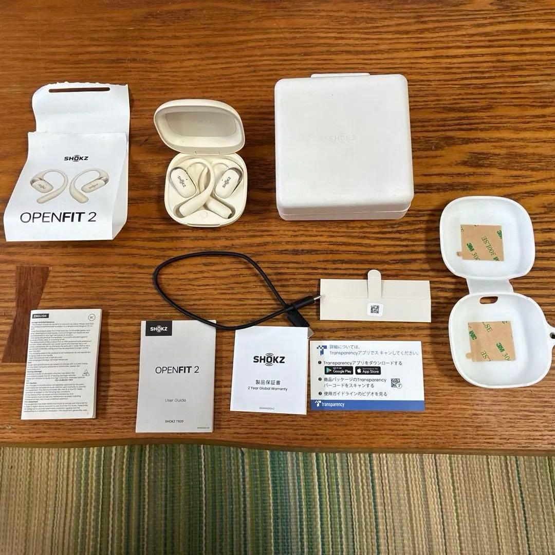 ノブ⭐︎美品⭐︎SHOKZ OPENFIT 2 シリコンカバー付