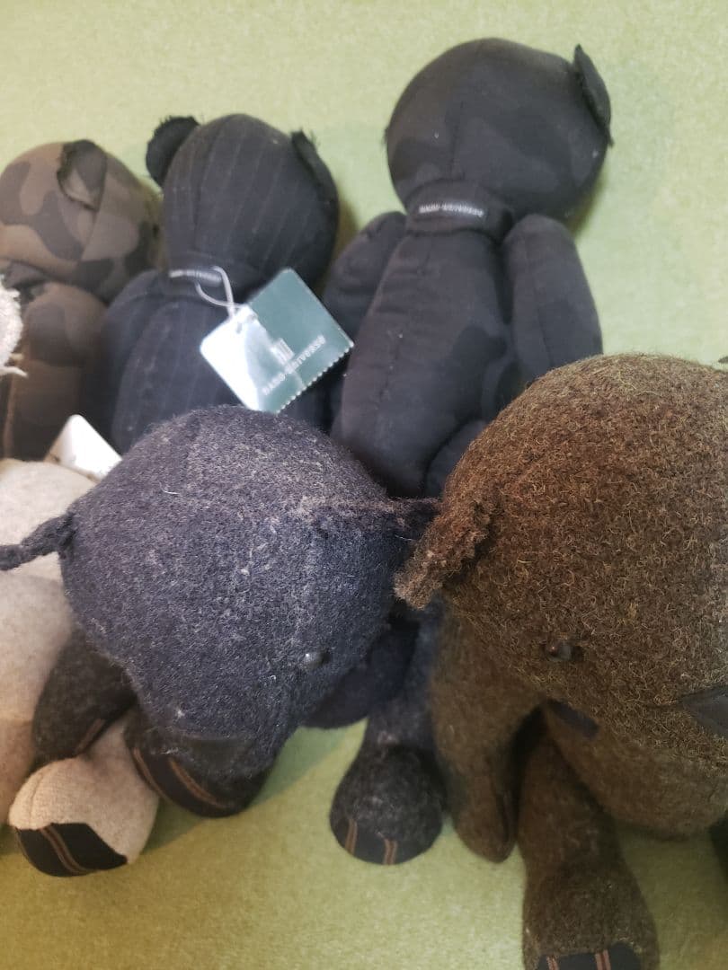 nano・universe×ハリスツイードベア4体　オリジナルベア3体　計7体