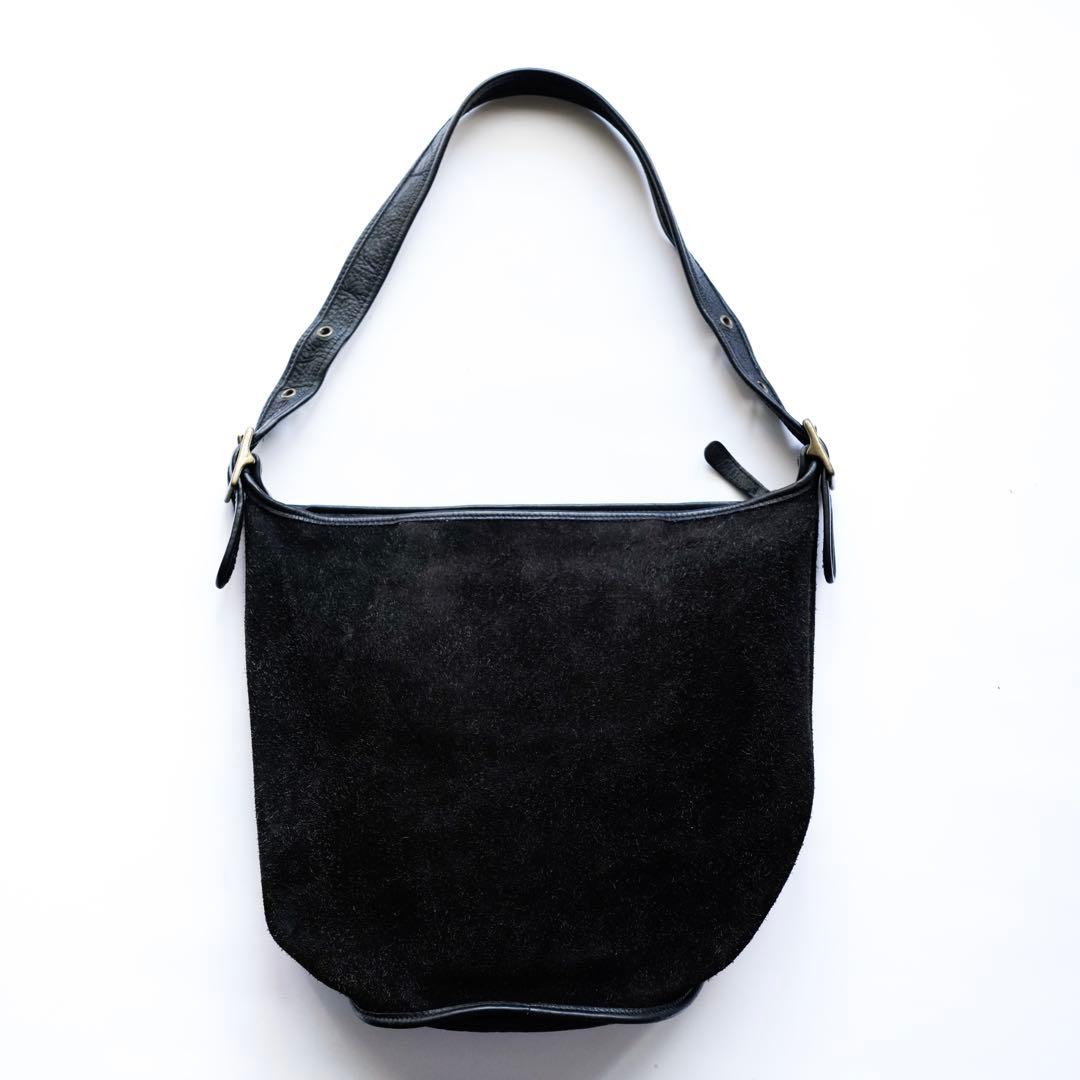 バッグ COACH 9010 Suede Shoulder Bag Leather