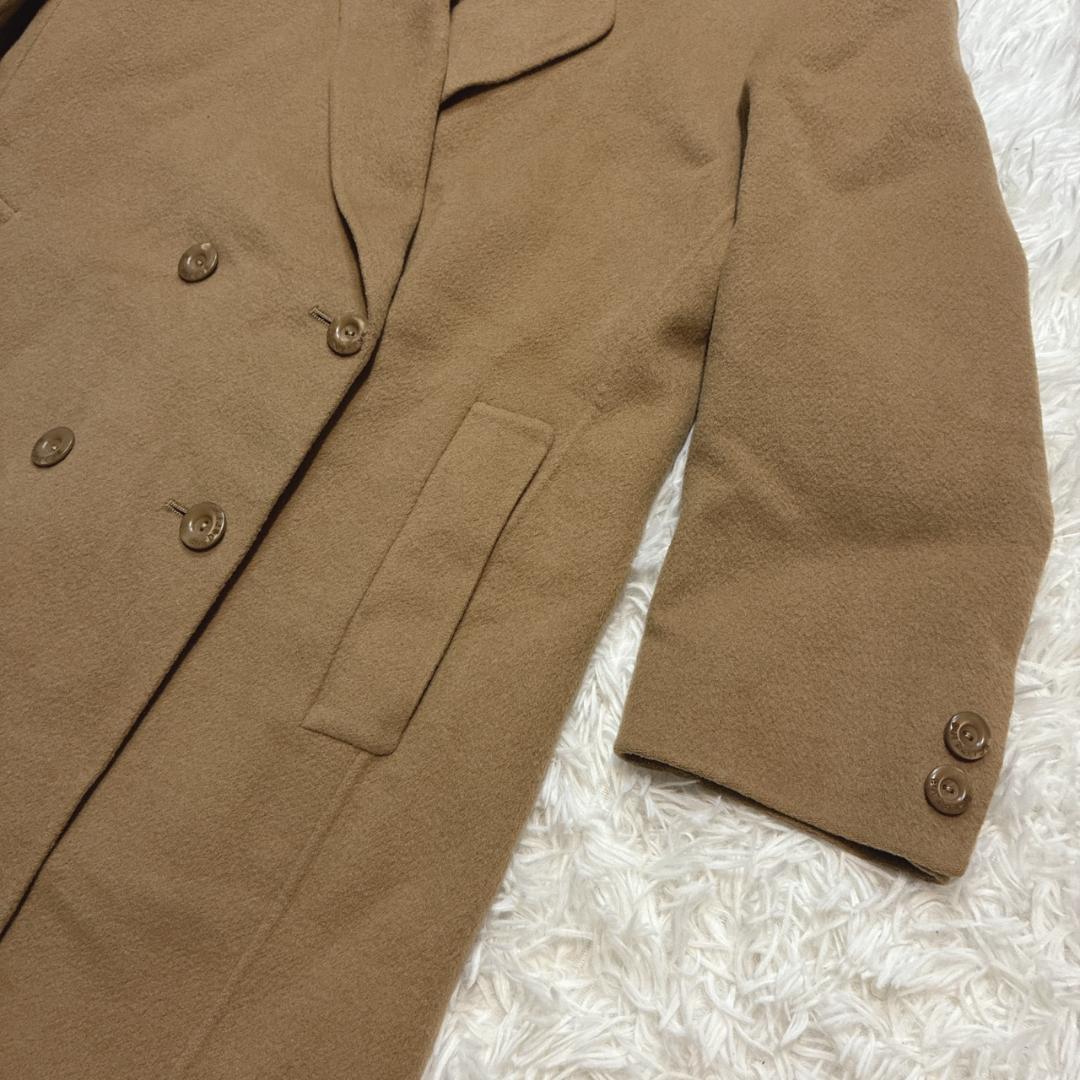 BURBERRY バーバリーズ ロングコート カシミヤ ウール ダブル キャメル
