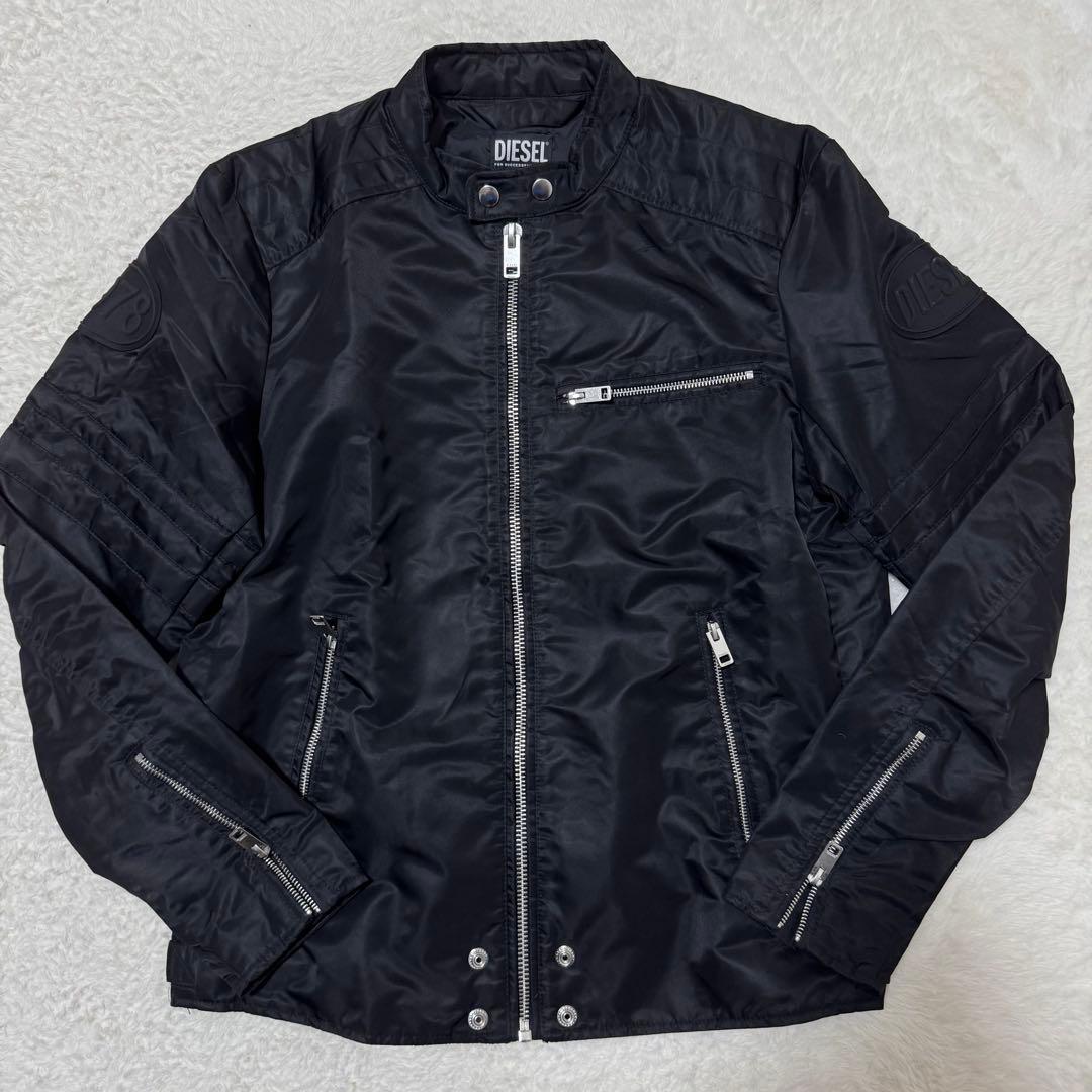 極美品！XL相当！池田エライザ着用！DIESEL ライダースジャケット 黒　現行