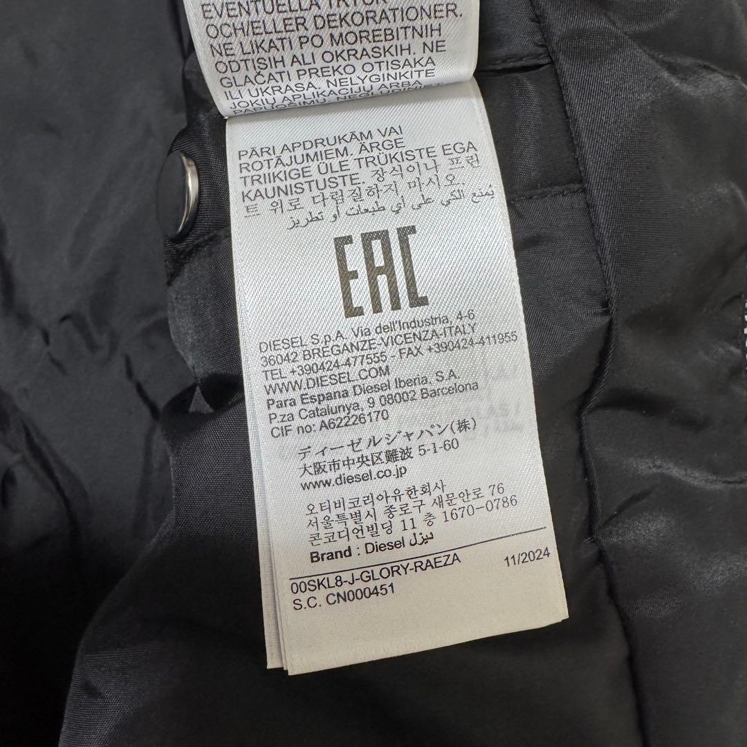 極美品！XL相当！池田エライザ着用！DIESEL ライダースジャケット 黒　現行