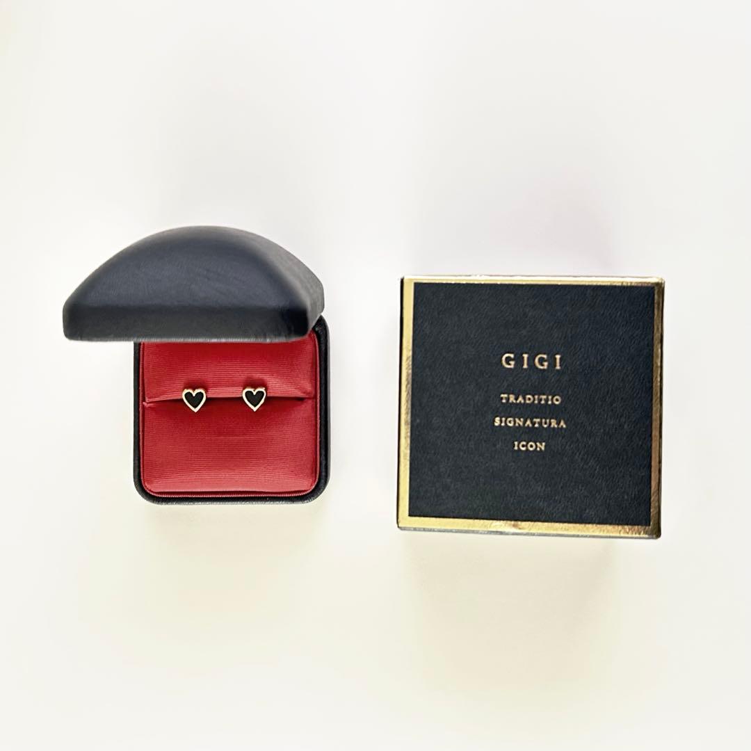 GIGI ハート オニキス(ブラック) ピアス