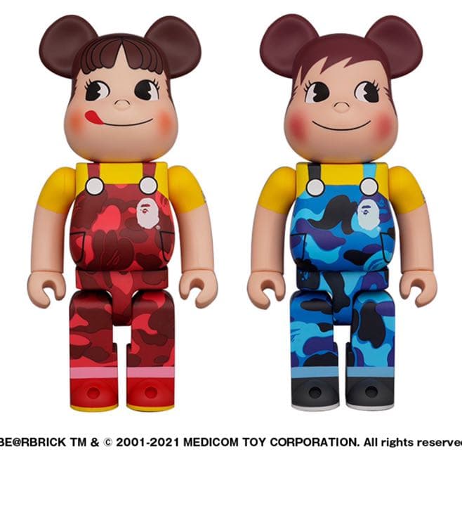 BE＠RBRICK BAPE(R) × ペコちゃん & ポコちゃん 1000%