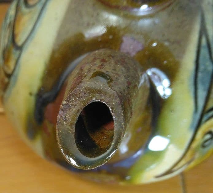 人間国宝 金城次郎 カラカラ(笑魚海老紋カラカラ) 栞 共箱 やちむん 壷屋焼