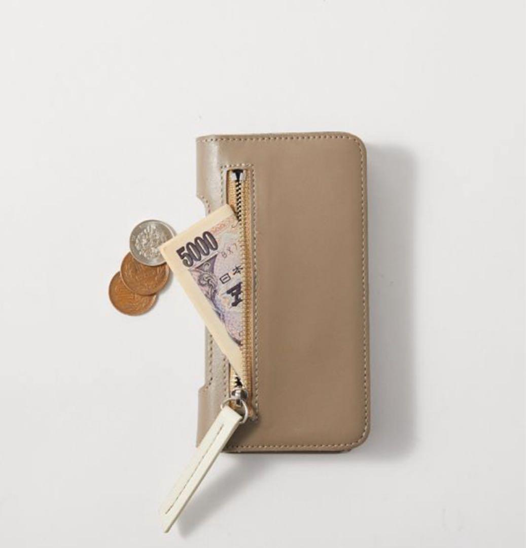 A SCENE 手帳型ケース ブラック/グレー/ベージュ