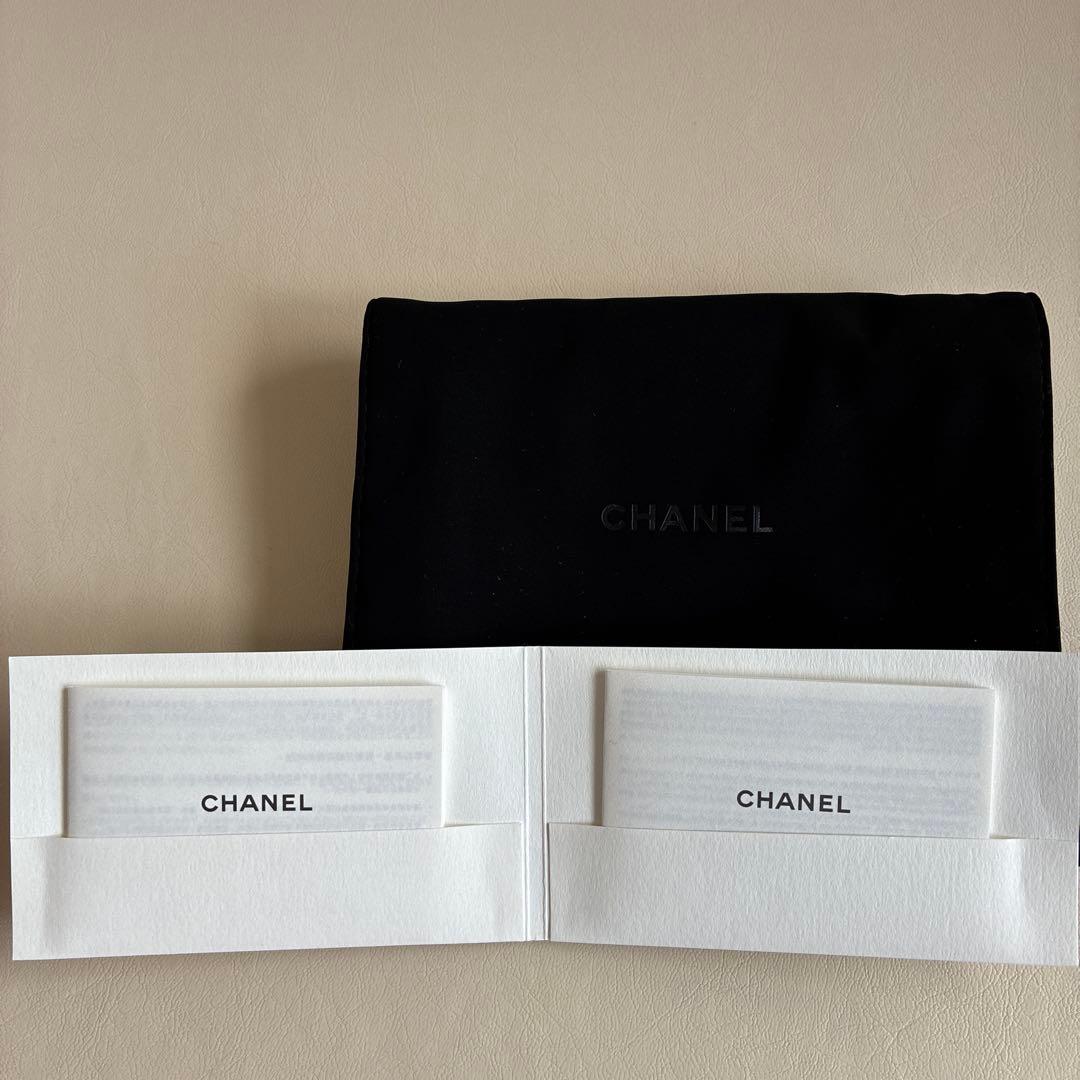 キッチン戦隊クックルン★CHANELシャネル三つ折り財布　キャビアスキン黒