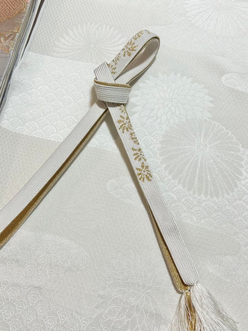 美品　しつけ糸付き　トールサイズ　裄丈長め　正絹訪問着　フルセット4点　入学式