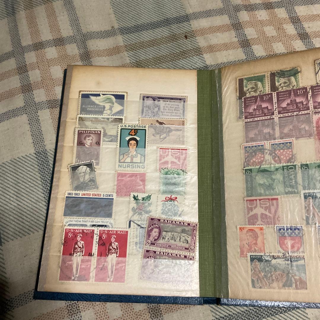 使用済み外国切手、ソビエト、中国、カナダ、アメリカ等、全233枚、【昭和レトロ】