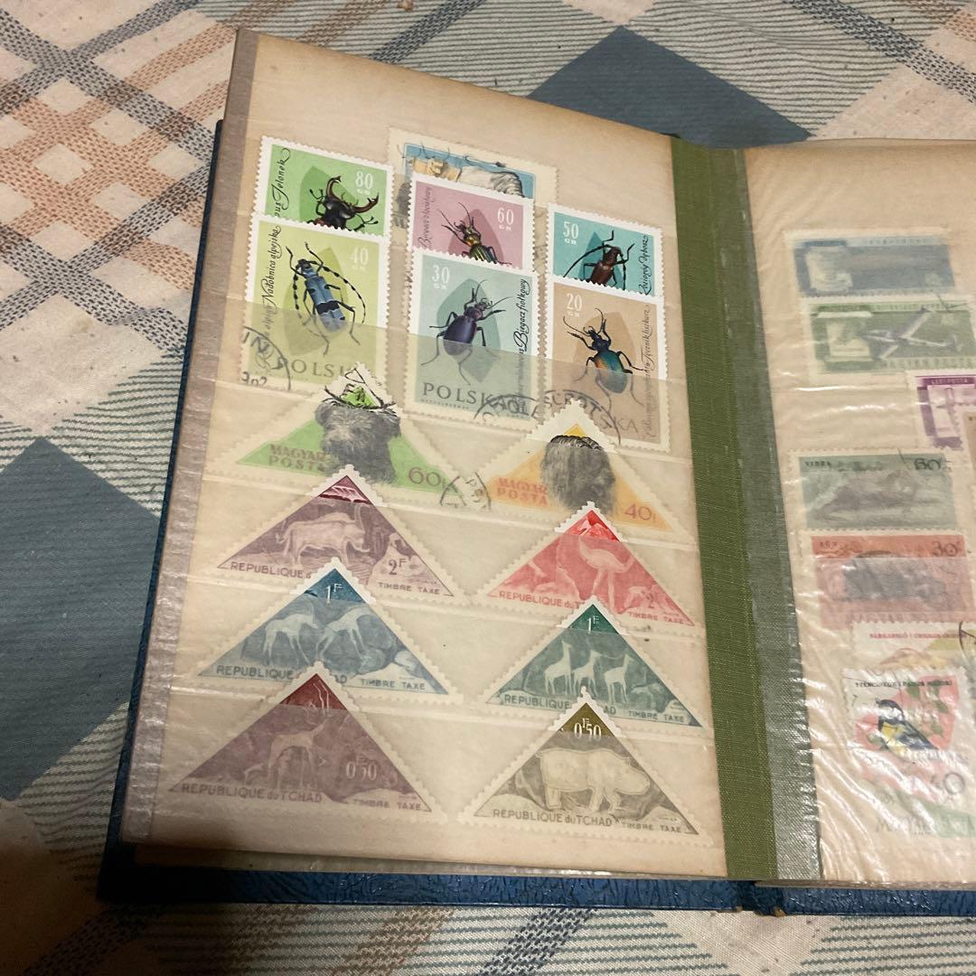 使用済み外国切手、ソビエト、中国、カナダ、アメリカ等、全233枚、【昭和レトロ】