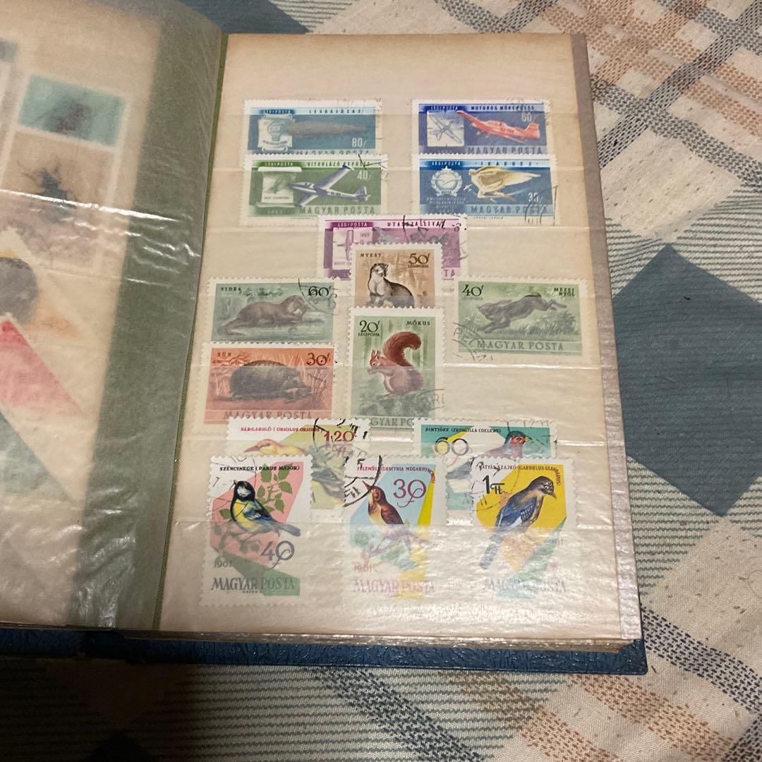 使用済み外国切手、ソビエト、中国、カナダ、アメリカ等、全233枚、【昭和レトロ】