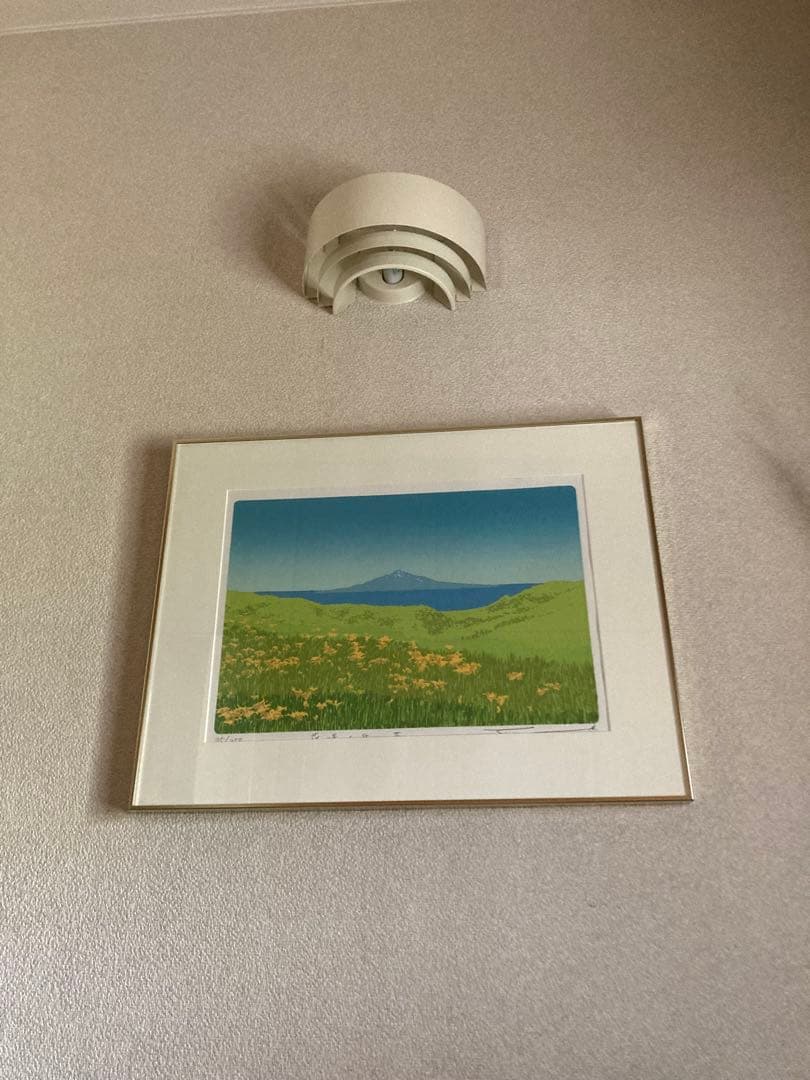 本間武男シルクスクリーン　　　　 「花咲く丘II 」◉限定サイン入り35/350