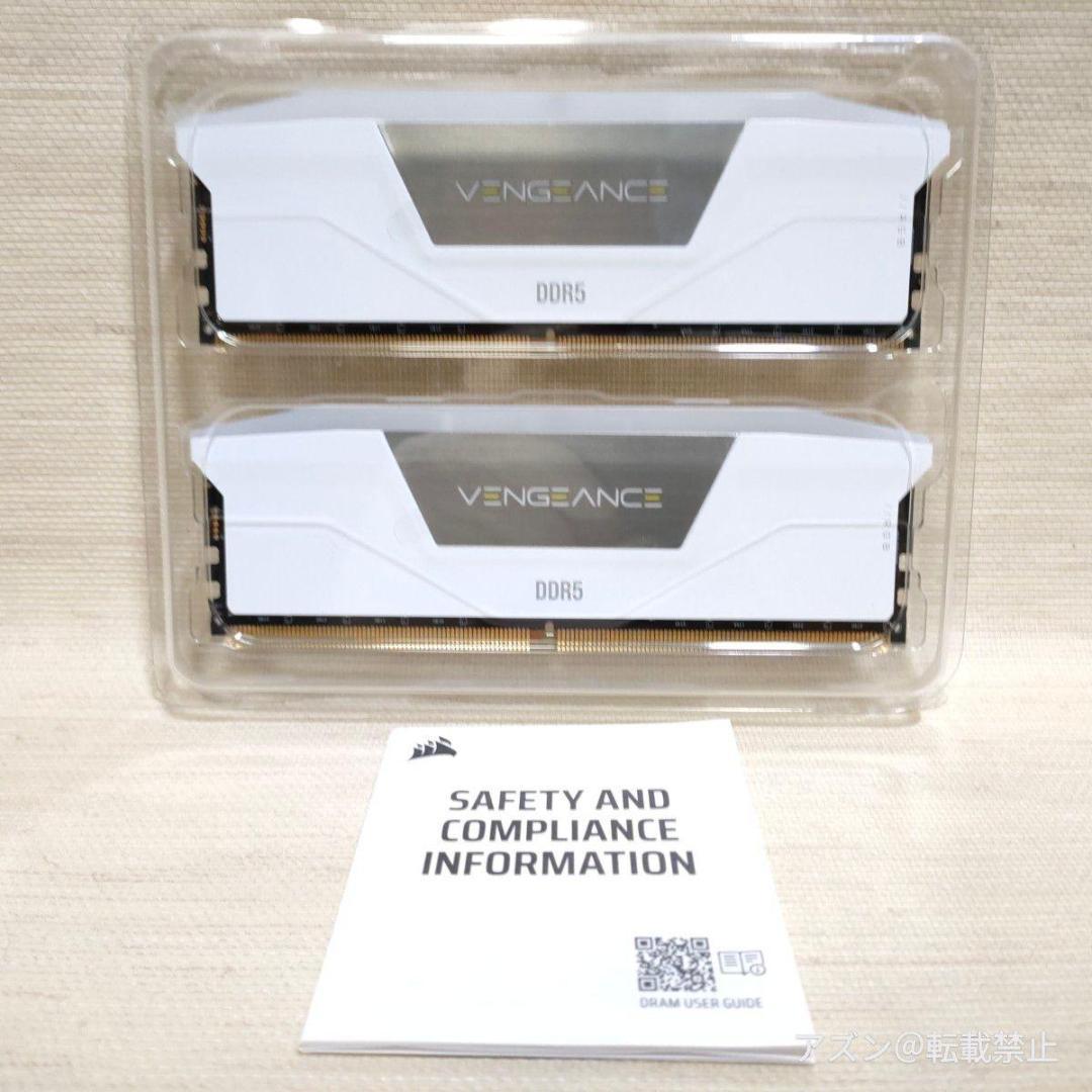 CORSAIR DDR5-6000MHz 64GB ホワイト [32GB×2枚