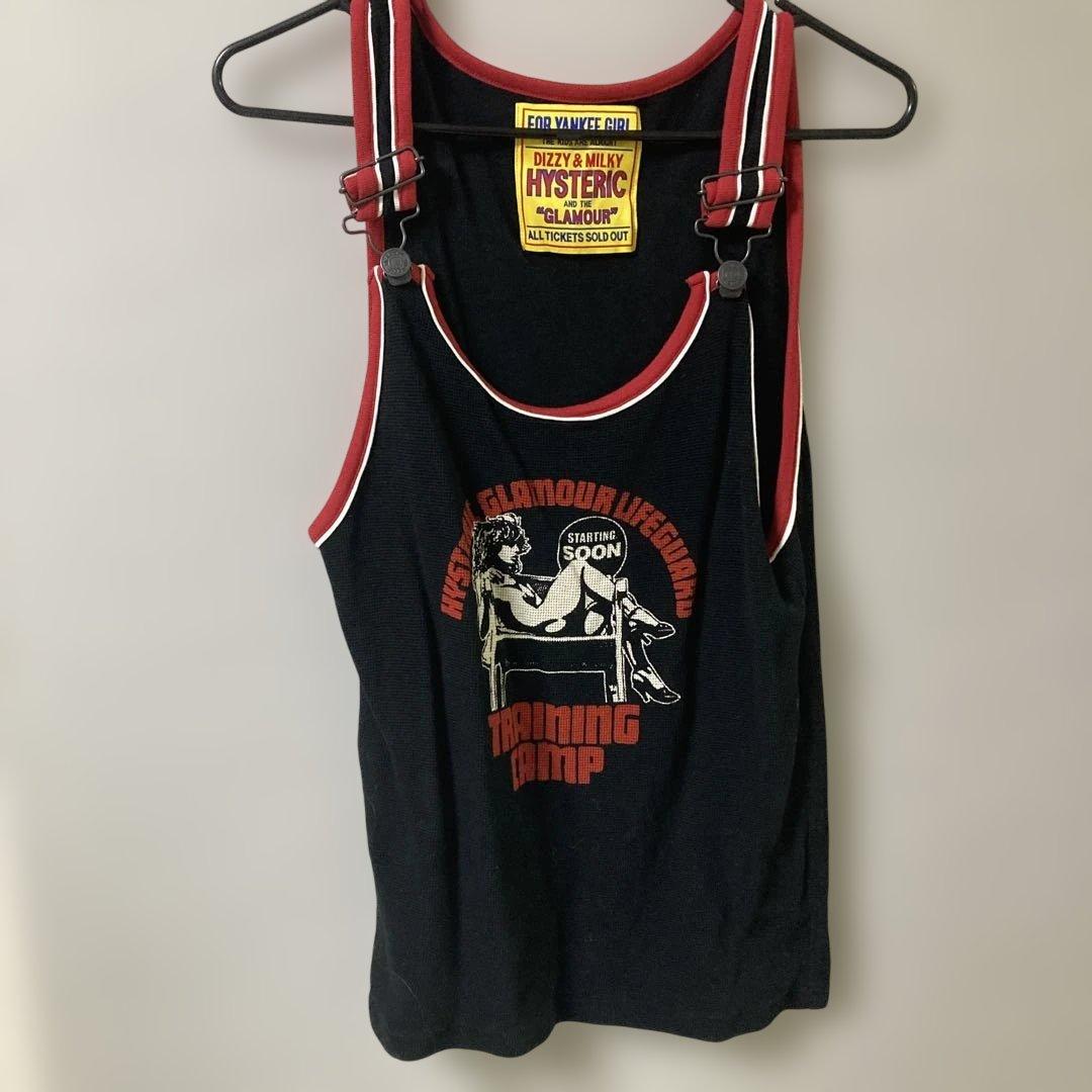 HYSTERIC GLAMOUR タンクトップ ブラック/レッド 2024年