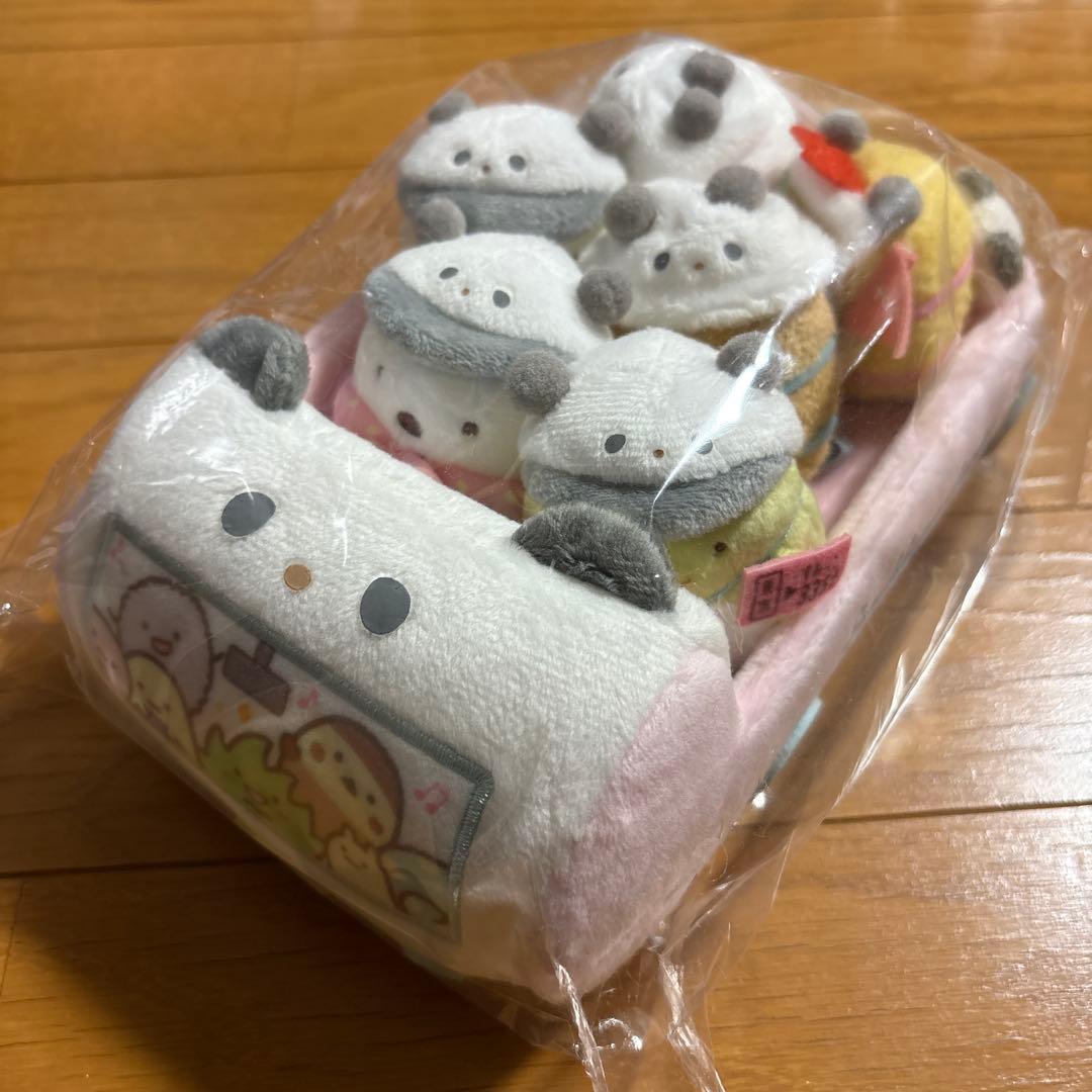 すみっコぐらし　東京駅店3周年　ぬいぐるみ　パンダ観光バス　てのりぬいぐるみ