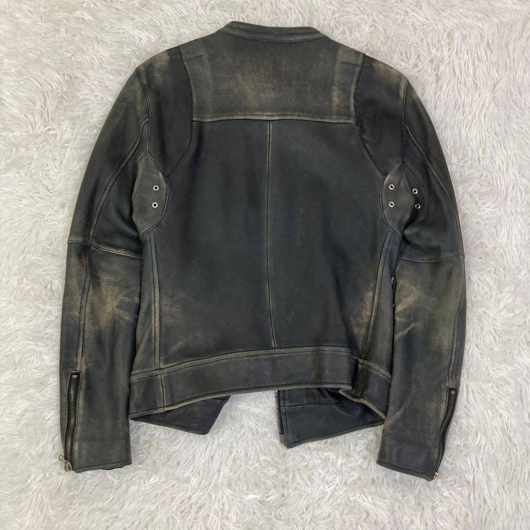 HOSUディアスキンレザーライダースLバックラッシュルードギャラリー