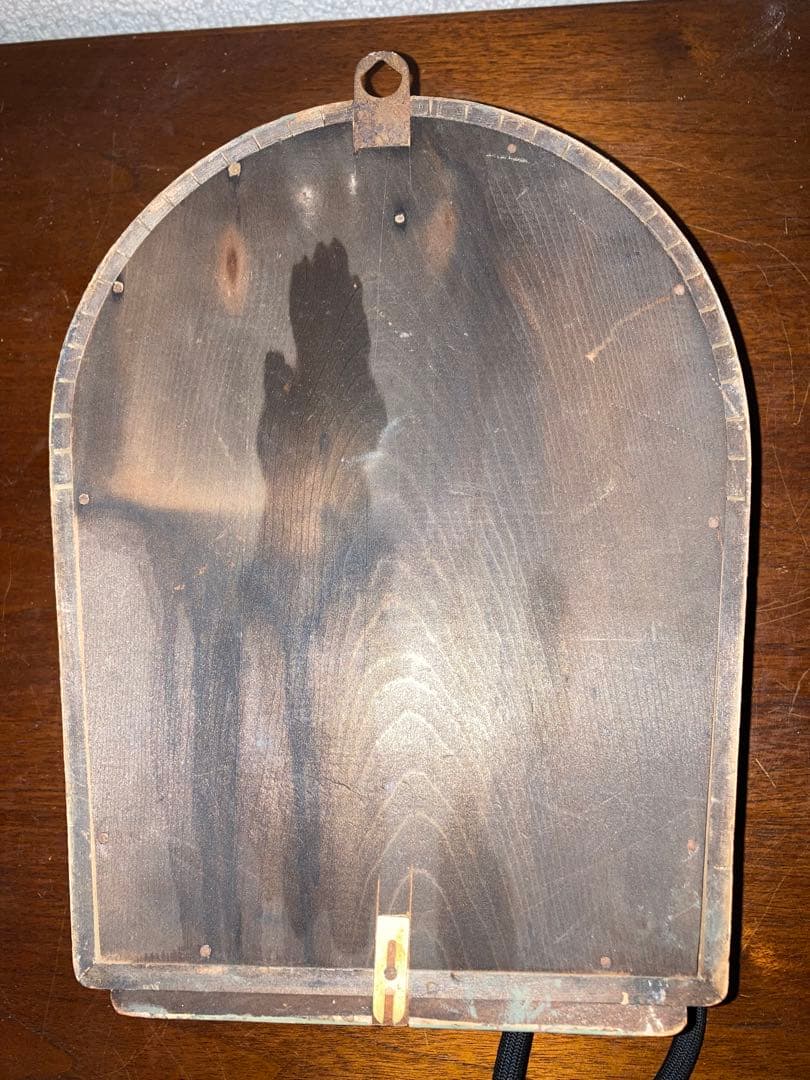 (レア) 堀田時計　当時物　モダンレトロデザインのオシャレな柱時計です。