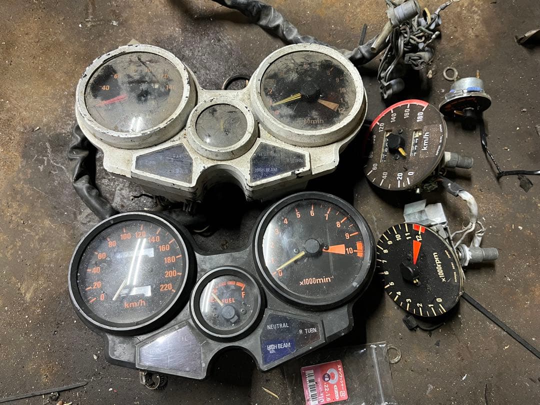 純正　CBX400F CBX550F メーター　オーバーホールベース　部品取
