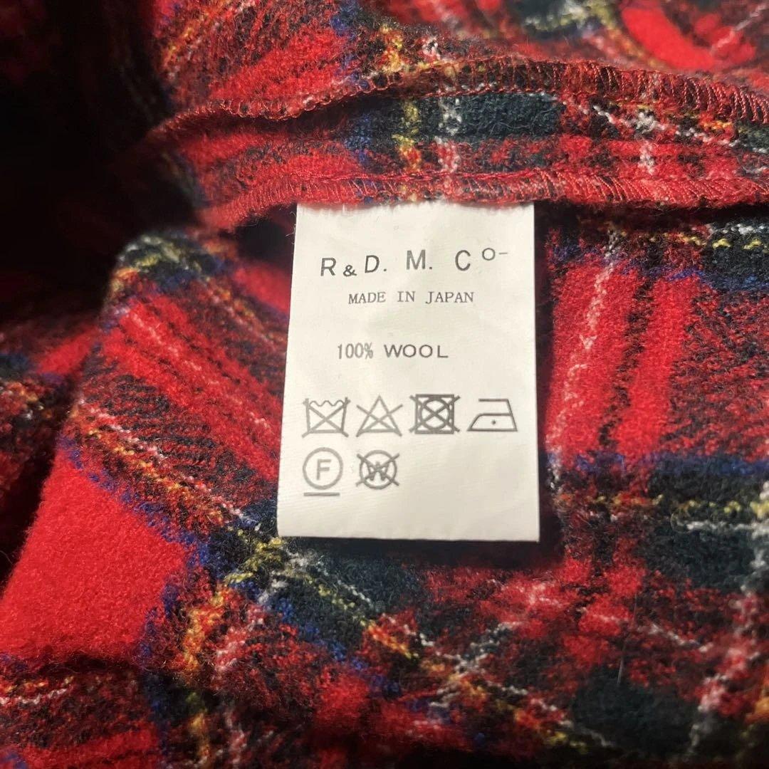 【美品】Ｒ＆Ｄ.M.Co- 赤と黒のチェック柄ポケットスカート