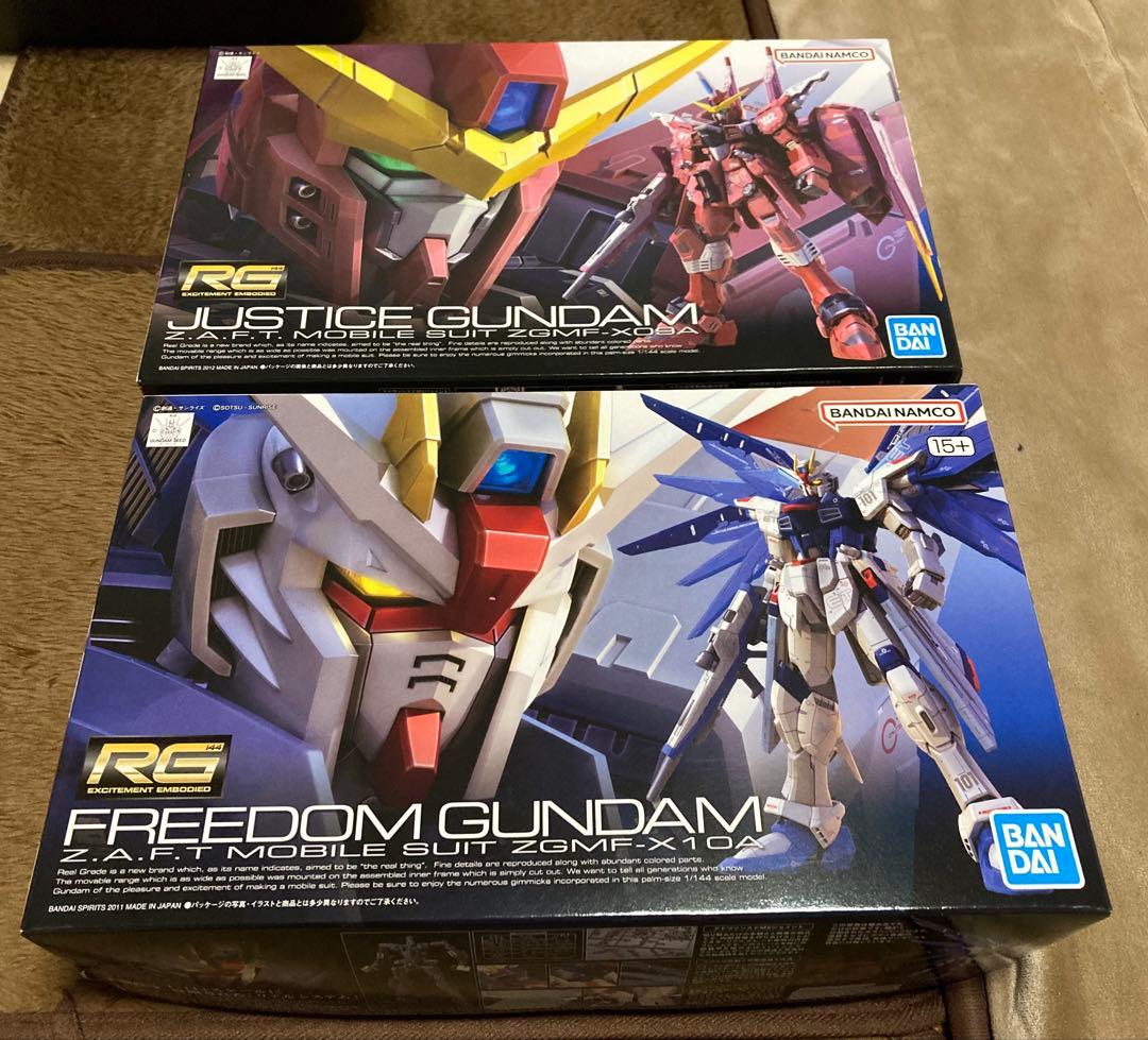 RG ガンダム　フリーダムガンダム＆ジャスティスガンダムセット