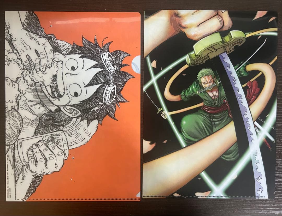 ワンピースマガジンVol.6当選品★特製クリアファイル★２種セット★ルフィ★ゾロ