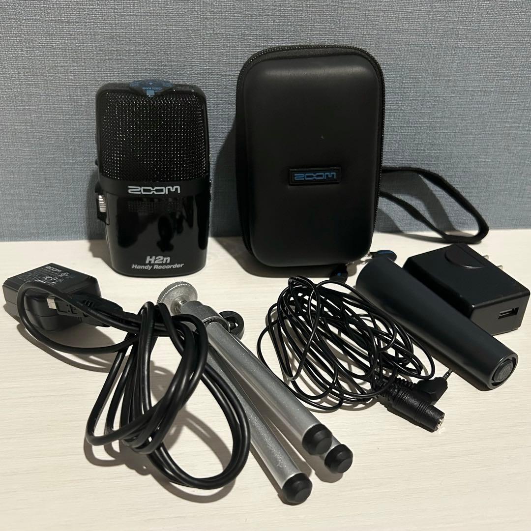 Zoom H2n ハンディレコーダー専用三脚＋ケース付き