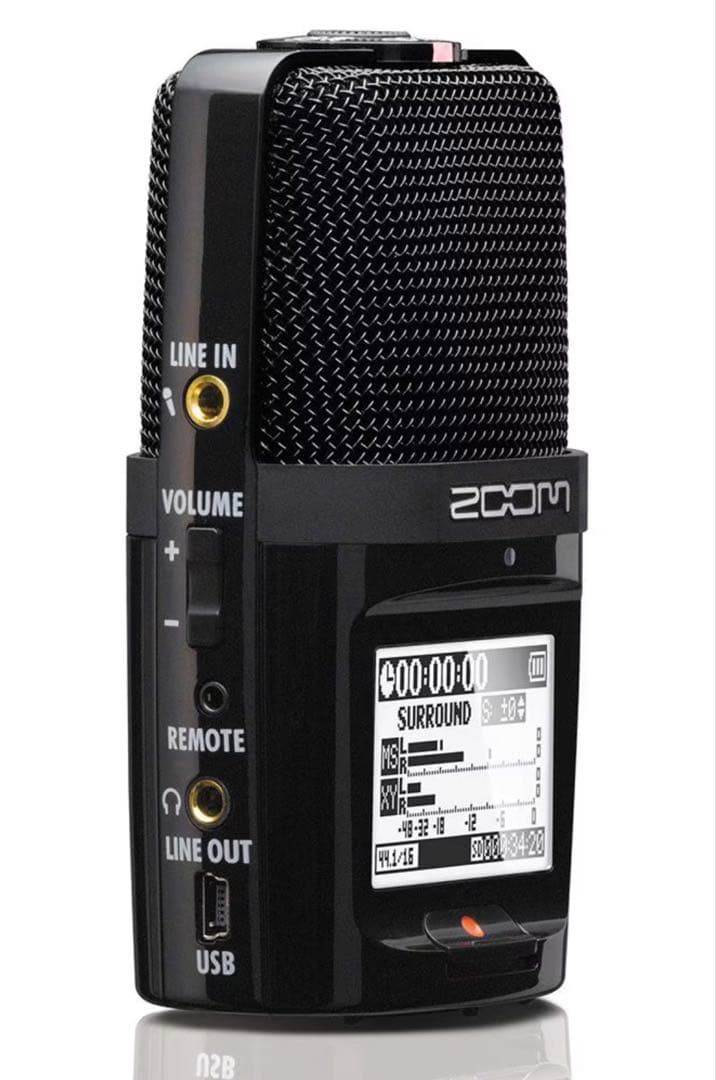 Zoom H2n ハンディレコーダー専用三脚＋ケース付き