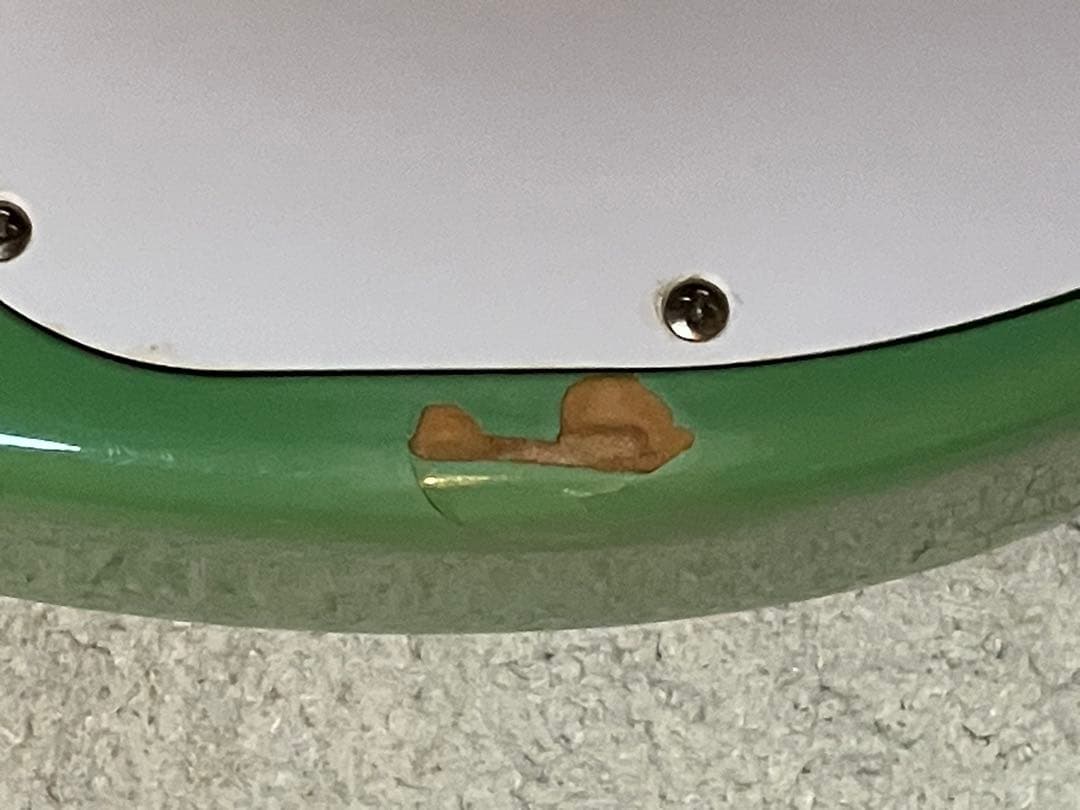 ミントグリーン エレキギター 6弦 22フレット