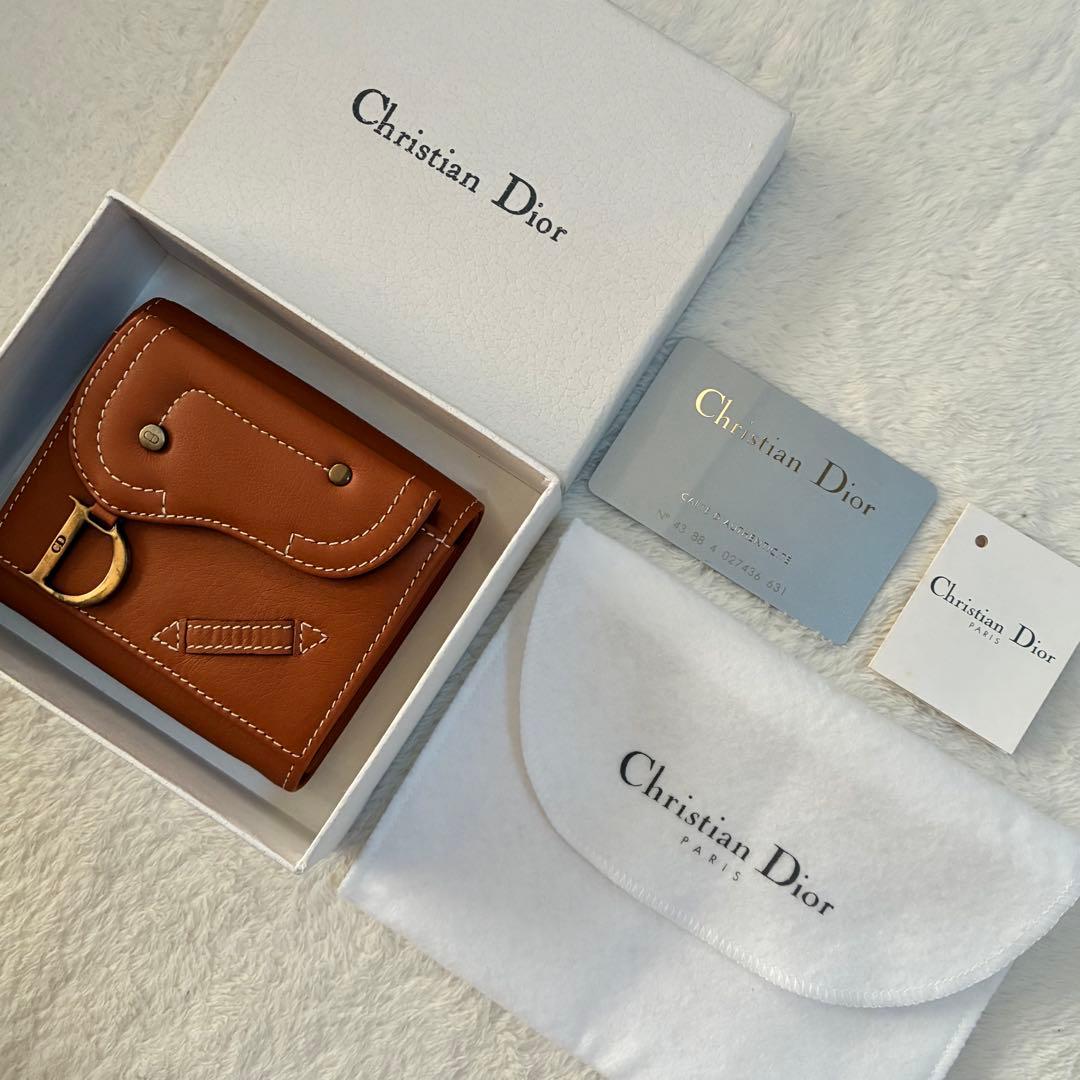 ✨美品✨Dior Vintage... saddle wallet /•᷅•᷄\Ⳋ