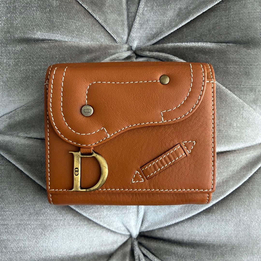✨美品✨Dior Vintage... saddle wallet /•᷅•᷄\Ⳋ